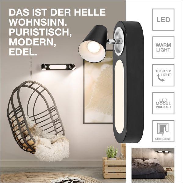 LEDVANCE Decor Spot Neptune CLICK-SELECT Schwarz 1 Spot