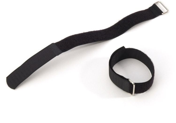 Adam Hall Accessories VR 4040 BLK Klett Kabelbinder 400 x 38 mm schwarz