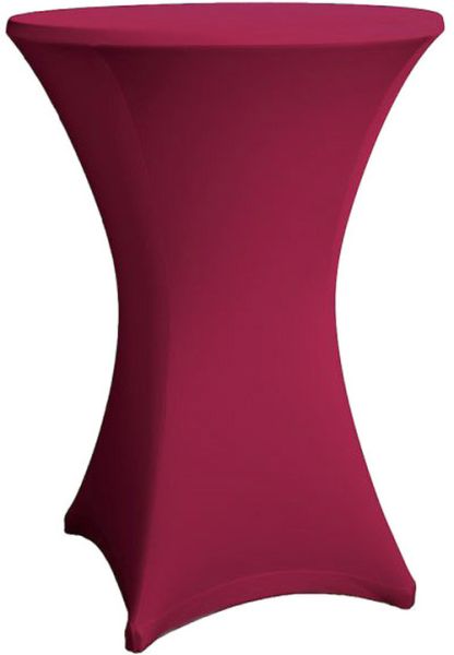 Stehtisch Husse burgunderrot für 80-86 cm Durchmesser Stretch