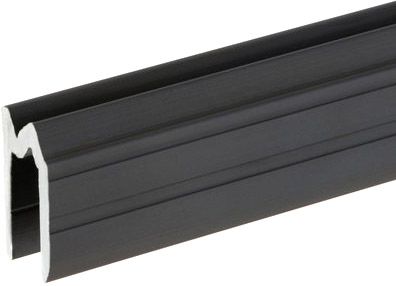 Adam Hall Hardware 6102 BLK - Aluminium-Hybrid-Schließprofil schwarz für 7 mm Material