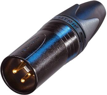 Neutrik NC3MXX-B - 3-pol XLR Stecker male