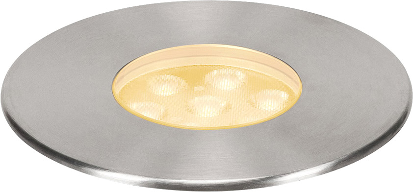Spot LED Encastré Sol Extérieur GLOX - IP67 Étanche - Aluminium 35 Mm - Blanc Chaud - Charge 500 Kg - Sans Transformateur