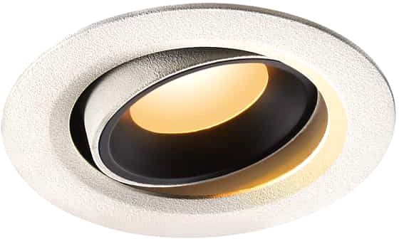 SLV NUMINOS® MOVE XS, Deckeneinbauleuchte weiß / schwarz 2700K 20°