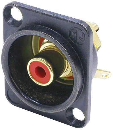 Neutrik NF2D-B-2 - Cinch Chassisstecker female