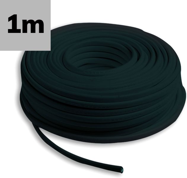 ISOLED Kabel PUR ummantelt schwarz, 2x0,5mm² LI12Y11Y, Meterware