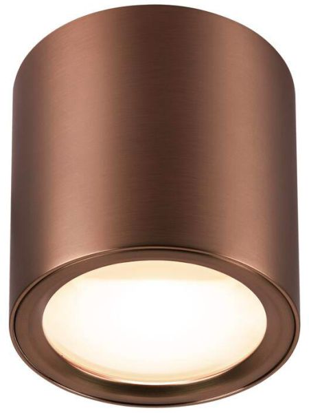 SLV OCULUS, Deckenaufbauleuchte, rund, 2000-3000K, 11W, Dim-to-Warm, PHASE, 100°, dunkel kupfer