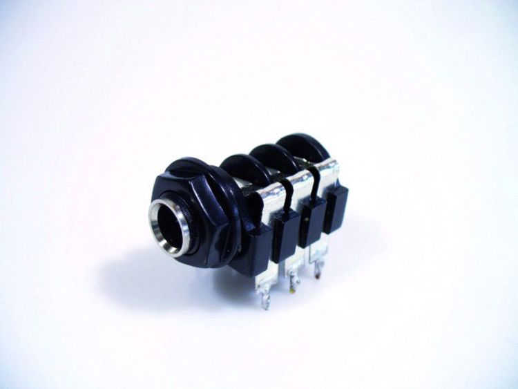 Einbaubuchse Klinke 6,3mm 6-Pin Kunststoff PEQ-2150
