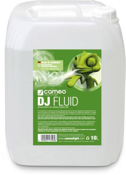Cameo DJ FLUID 10L Nebelfluid mit mittlerer Dichte und mittlerer Standzeit