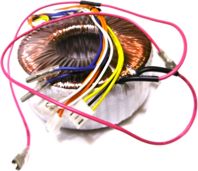 Ersatzteil Ringkerntrafo Sec.: 10,5V/15V/15-0-15V/93V Pri.: 230V (250-2)