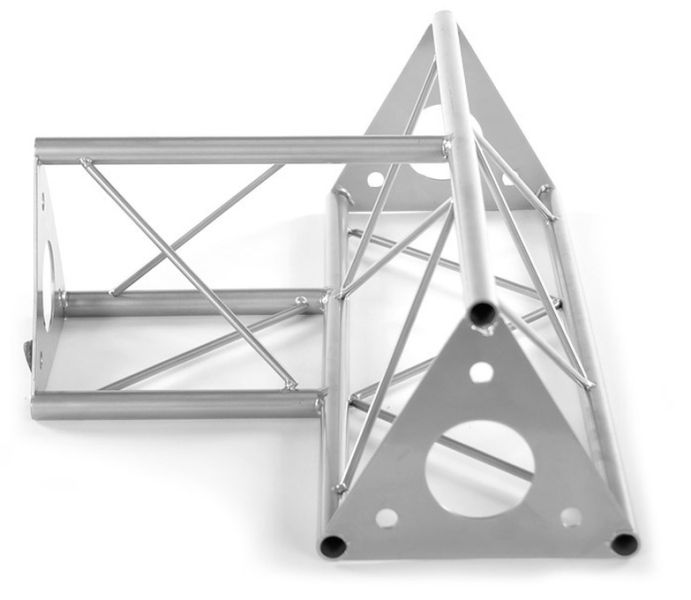 Decotruss T-St 3-Weg hori. SAT 36 silber