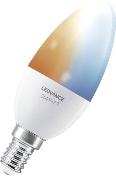 LEDVANCE Bluetooth SMART+ LED Lampe Kerze Tunable Weiß (ex 40W) 5W / 2700-6500K E14
