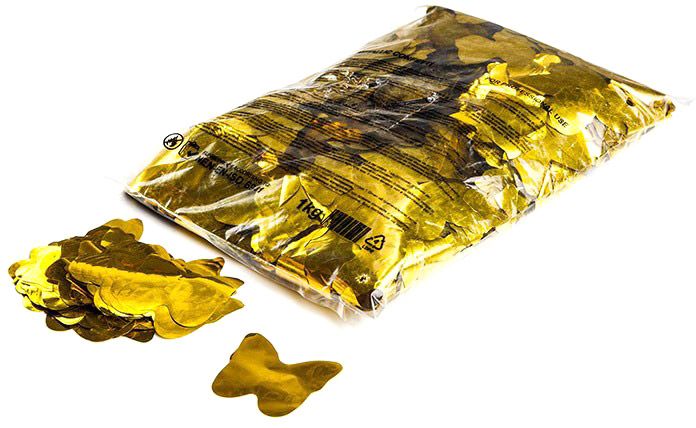 Magic FX Metallic Konfetti Schmetterling Ø55mm - Gold 1kg