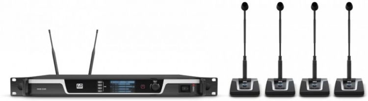 LD Systems U508 CS 4 4-Kanal kabelloses Konferenzsystem