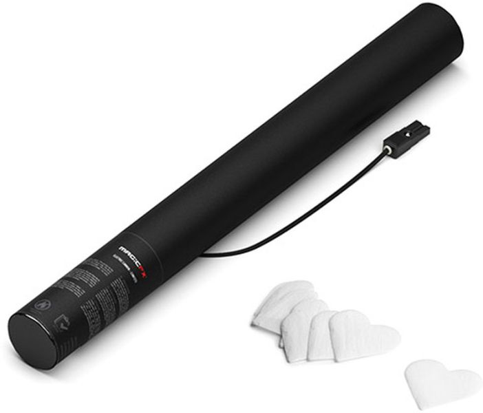 Magic FX Elektrische Konfettikanone Herzen 50cm - Weiß