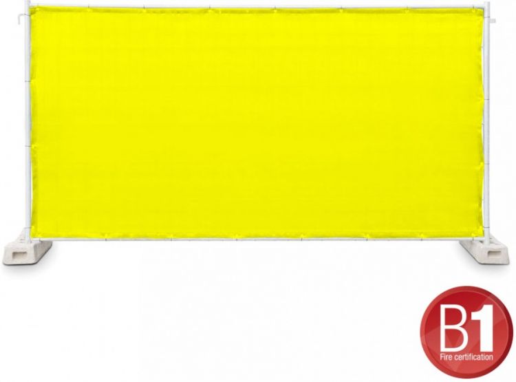 Adam Hall Accessories 0159XBAU9 Bauzaunblende Gaze Typ 800 1,76x3,41m gelb