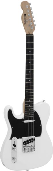 DIMAVERY TL-601 E-Gitarre LH, weiß