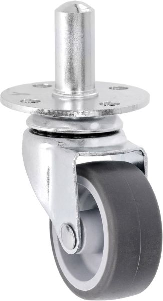 Adam Hall Hardware 37050 - 4er-Set 50mm Steckrolle mit Einbauhülse