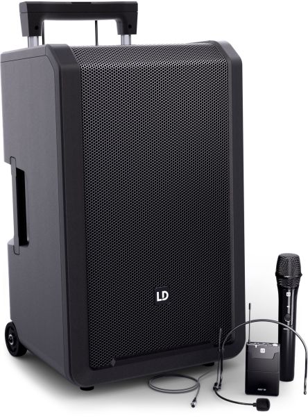 LD Systems ANNY® 12 HBH2 B5 - 12" Mobiler Bluetooth® PA-Lautsprecher mit Akkus, Mixer
