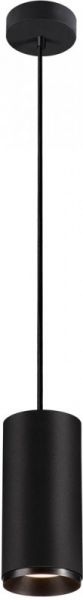SLV NUMINOS® PD PHASE L, Indoor, luminaria de suspensión led negro/negro 4000 K 60 °