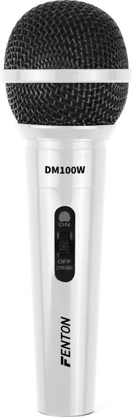 Fenton DM100W Dynamisches Mikrofon Weiß