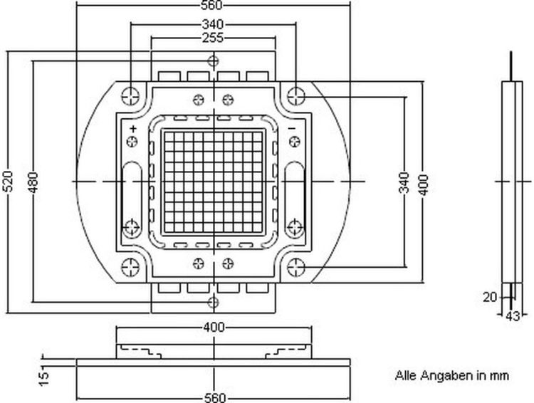 LED COB 100W CW/WW Audience Blinder 4x100W LED COB CW/WW (ProLight DEX-WPL
