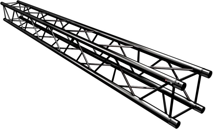 Naxpro-Truss FD 24 Strecke 250 cm RAL9005 - Schwarz - Seidenmatt