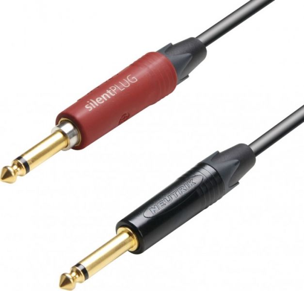 Adam Hall Cables K5 IPP 0300 SP Instrumentenkabel Neutrik silentPLUG 6,3 m