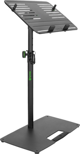 Gravity LTS T 02 B - Universal Laptop-Ständer mit verstellbaren Haltepins und Stahlfuß, Schwarz -B-Stock-