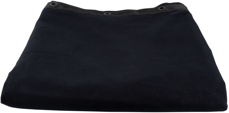 WENTEX Schallabsorbierender Hintergrund 500 g/m² 5 m Schwarz – 300 x 500 cm (B x H) – ungefaltet
