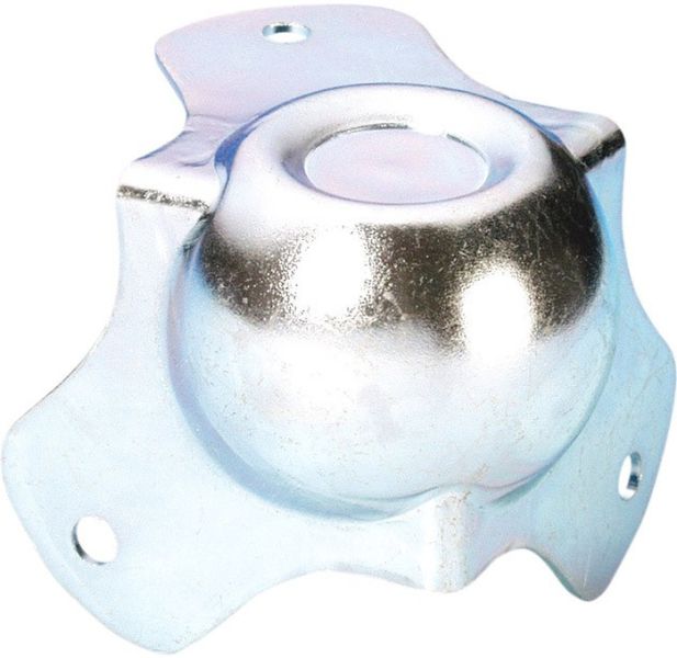 Adam Hall Hardware 4122 Kugelecke mittel dreischenklig mit Stapelmulde