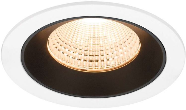 SLV NUMINOS® L, Deckeneinbauleuchte weiß/schwarz 2700 K 55°