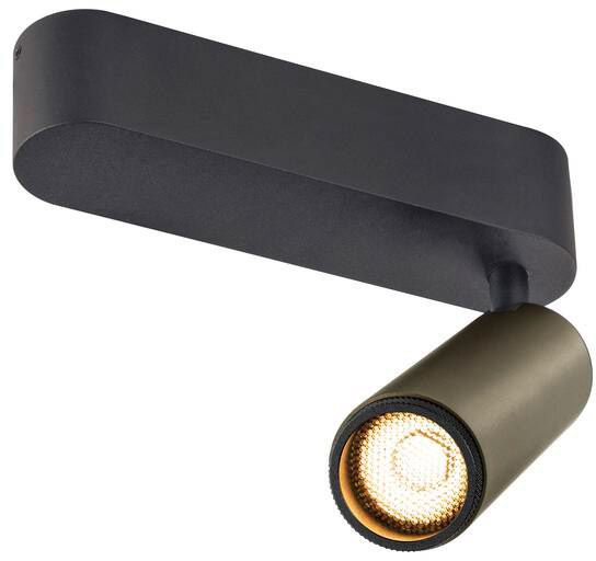 SLV GRIP! M, Deckenaufbauleuchte, single, PHASE, 3000 K, 14 W, 42°, bronze / schwarz