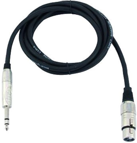 OMNITRONIC Adapterkabel XLR(F)/Klinke stereo 2m sw