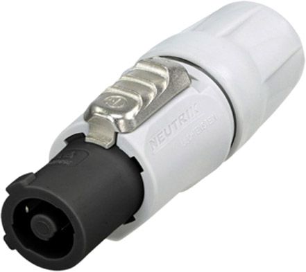 Neutrik NAC3FCB-1 - Verriegelbarer Kabel-Steckverbinder, power-out, Schraubklemmen, grau, V-0