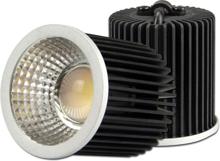 ISOLED LED Spot weißdynamisch GU10 8W, 3-polig, 24V DC, silber, 60°, 2700-5700K, CRI80