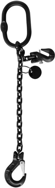 Eller Kettenkupplung mit verriegeltem Verkürzungshaken 8 mm Kette - 1 m