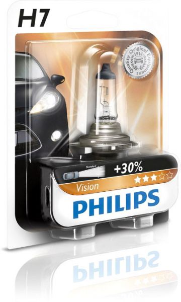 Philips Autolampe H4 Vision Plus B1 60/55W 12V P43t-38 12342VPB1