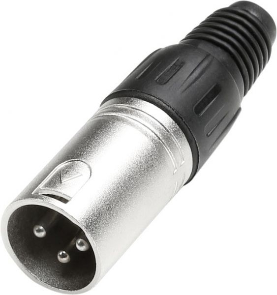 Adam Hall Connectors 7914 XLR Stecker male 3-Pol silber