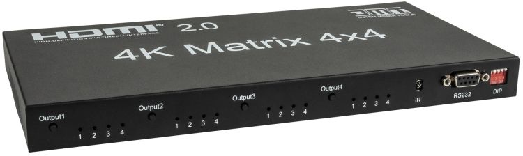 DMT VT101 - HDMI Matrix 4x4 4-in / 4-out Routable HDMI Switch mit Fernbedienung