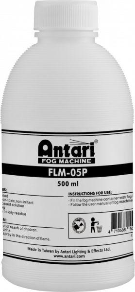 Antari FLM-05P Fog Liquid 0.5 L for MB-20 / FT-21 Prêt à l'emploi