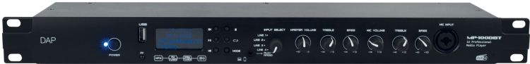 DAP-Audio MP-100DBT Professional Media Player with DAB+ 1HE-Medienplayer mit DAB+, FM-Radio