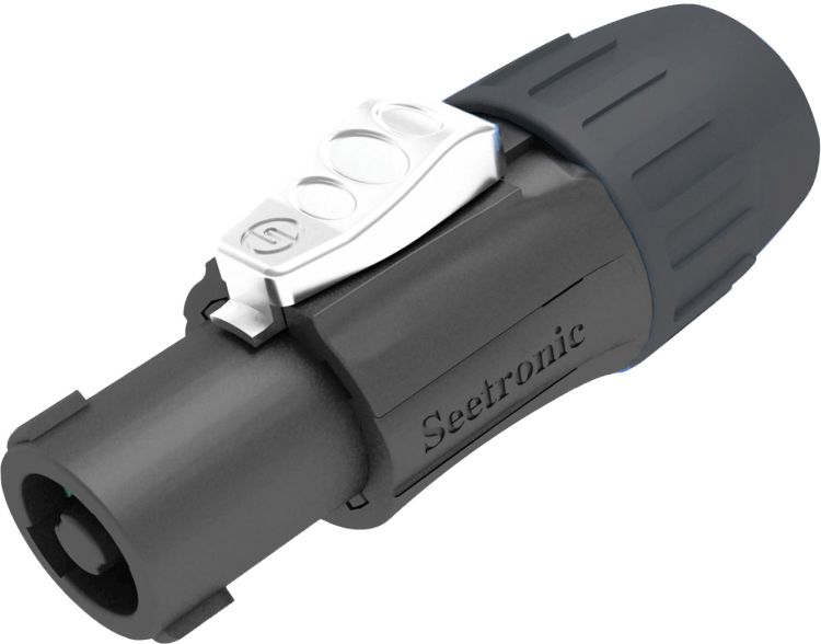 Seetronic Speaker 4P Connector - male Schwarzes Gehäuse - schwarze Endkappe