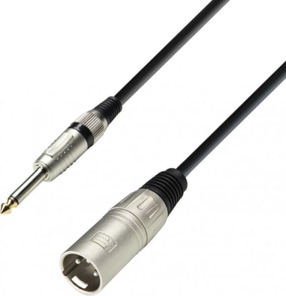 Adam Hall Cables K3 MMP 0600 Mikrofonkabel XLR male auf 6,3 mm Klinke mono