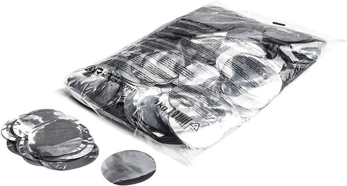 Magic FX Metallic Konfetti Rund Ø55mm  - Silber1kg