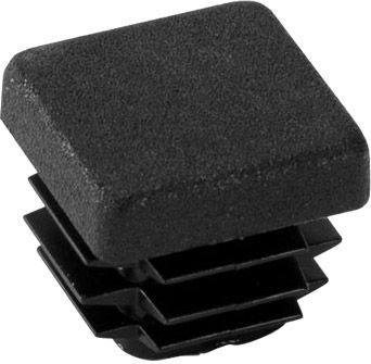 Riggatec Endkappe schwarz für 20 x 20 x 0,8-3 mm Rohr Vierkant