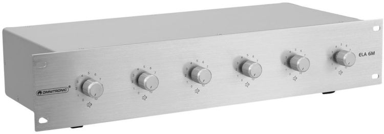 OMNITRONIC ELA 6M-Zonen LS-Regler 5W sil