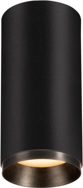 SLV NUMINOS® CL PHASE M, Indoor, luminaria de superficie de techo led negro/negro 3000 K 36 °