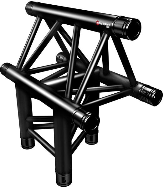 Naxpro-Truss FD 33 C37 90° 3 Weg Winkel
RAL9005 - Schwarz - Seidenmatt