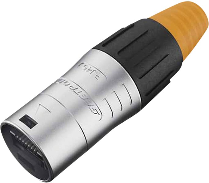 SEETRONIC RJ45-Kabelkanal mit verchromtem Gehäuse – IP65