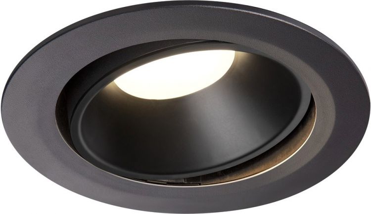SLV NUMINOS, encastré de plafond intérieur, 55°, noir, LED, 4000K, orientable